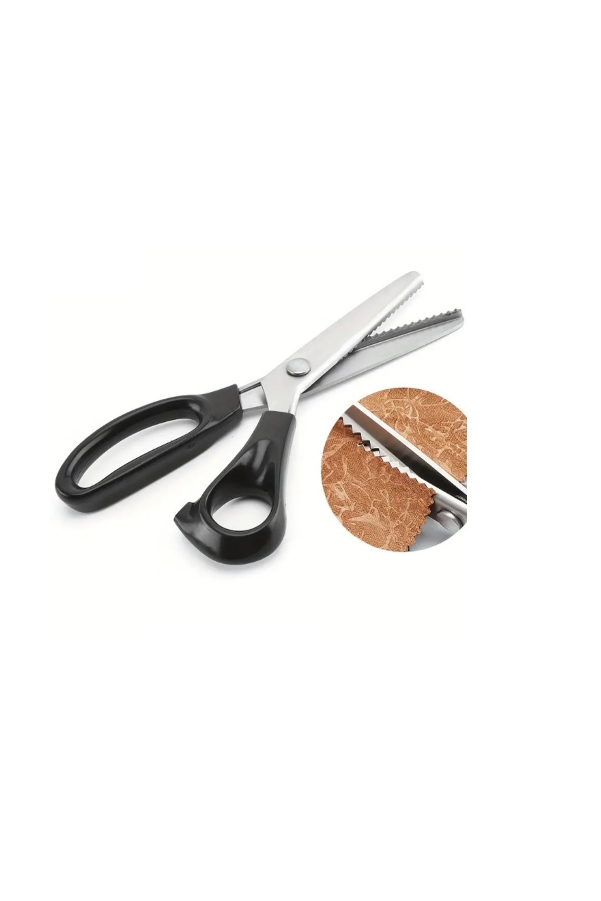 Chainer-Professional Stainless Steel Scissors,Serrated Scissors4Tailoring,Fabric&Leather Cutting 5