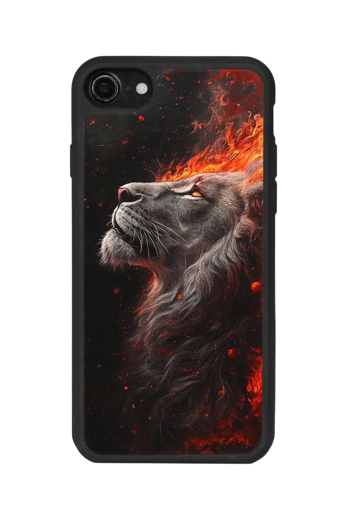 BGAKSESUAR Apple iPhone SE Uyumlu Mat Siyah Kılıf – Yumuşak Silikon, Koruyucu, Şok Emici Kapak