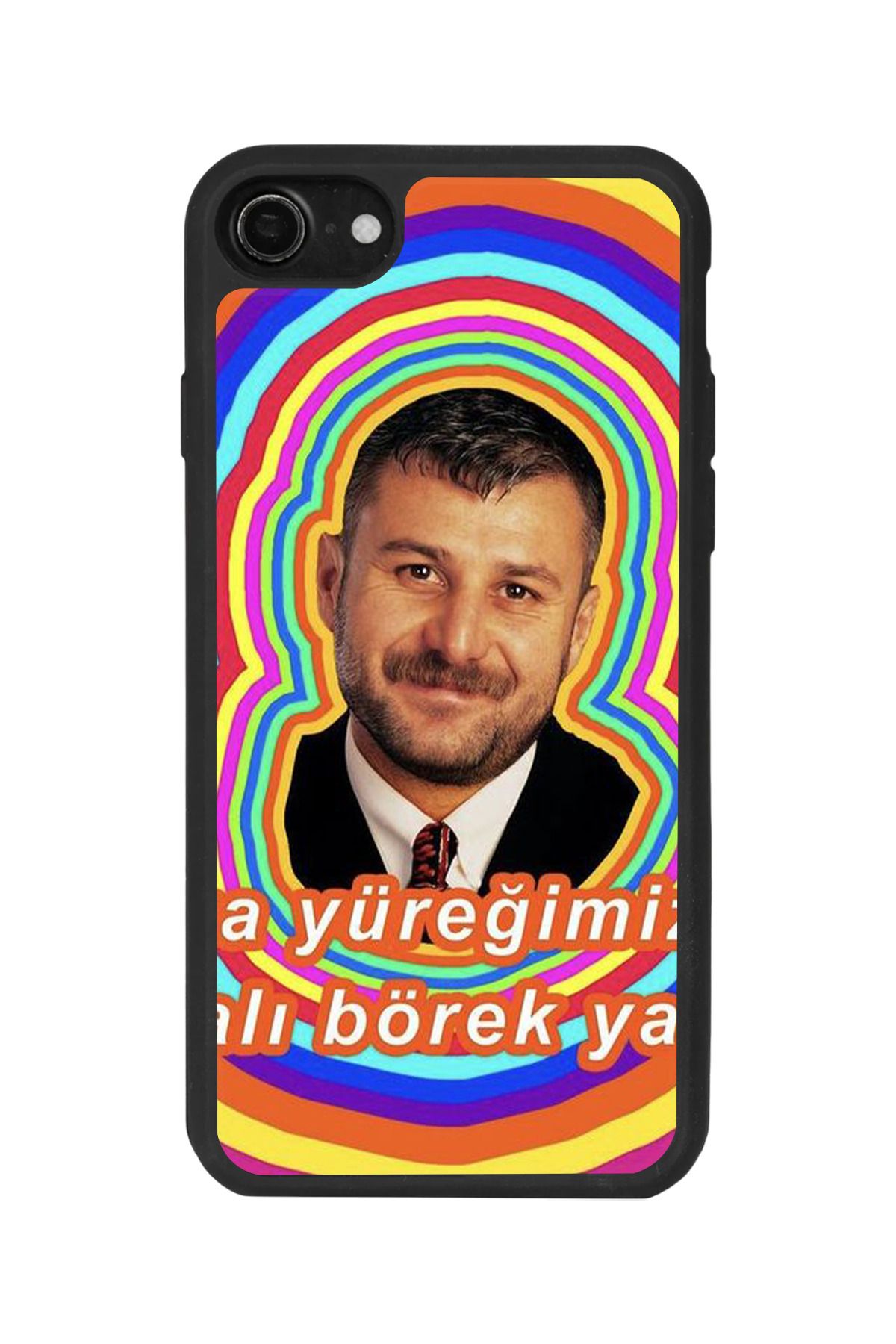 BGAKSESUAR iPhone 8 Uyumlu Mat Siyah Kılıf – Yumuşak Silikon, Koruyucu, Şok Emici Kapak
