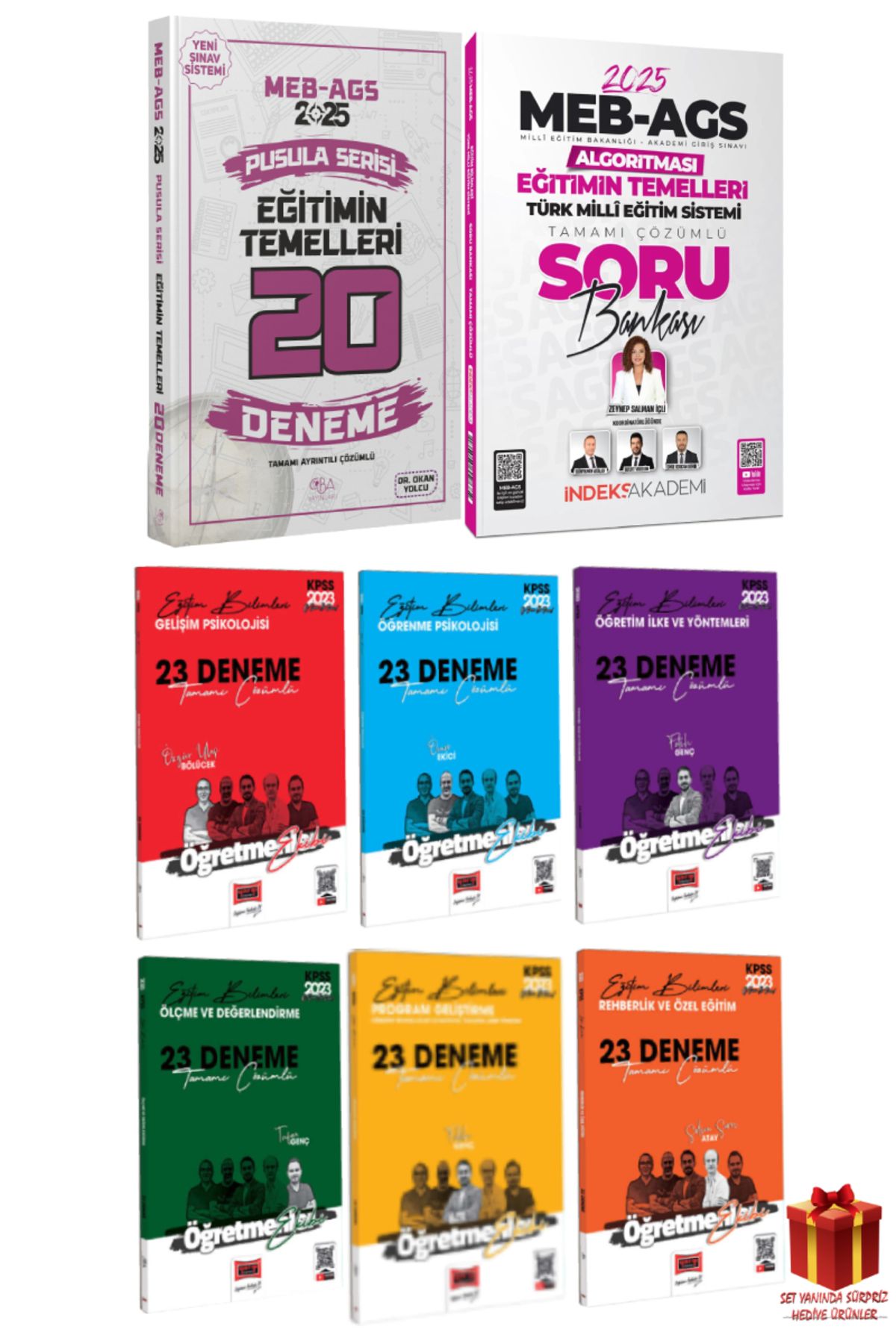 İndeks Akademi 2025 CBA Akademi Eğitimin Temelleri Deneme+Eğitimin Temelleri Soru Bankası+Eğitim Deneme Seti+Hediye