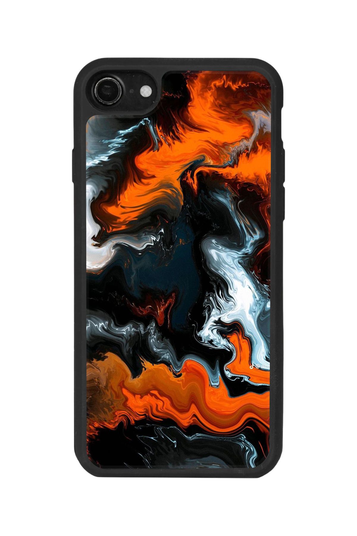 BGAKSESUAR iPhone 7 Uyumlu Mat Siyah Kılıf – Yumuşak Silikon, Koruyucu, Şok Emici Kapak