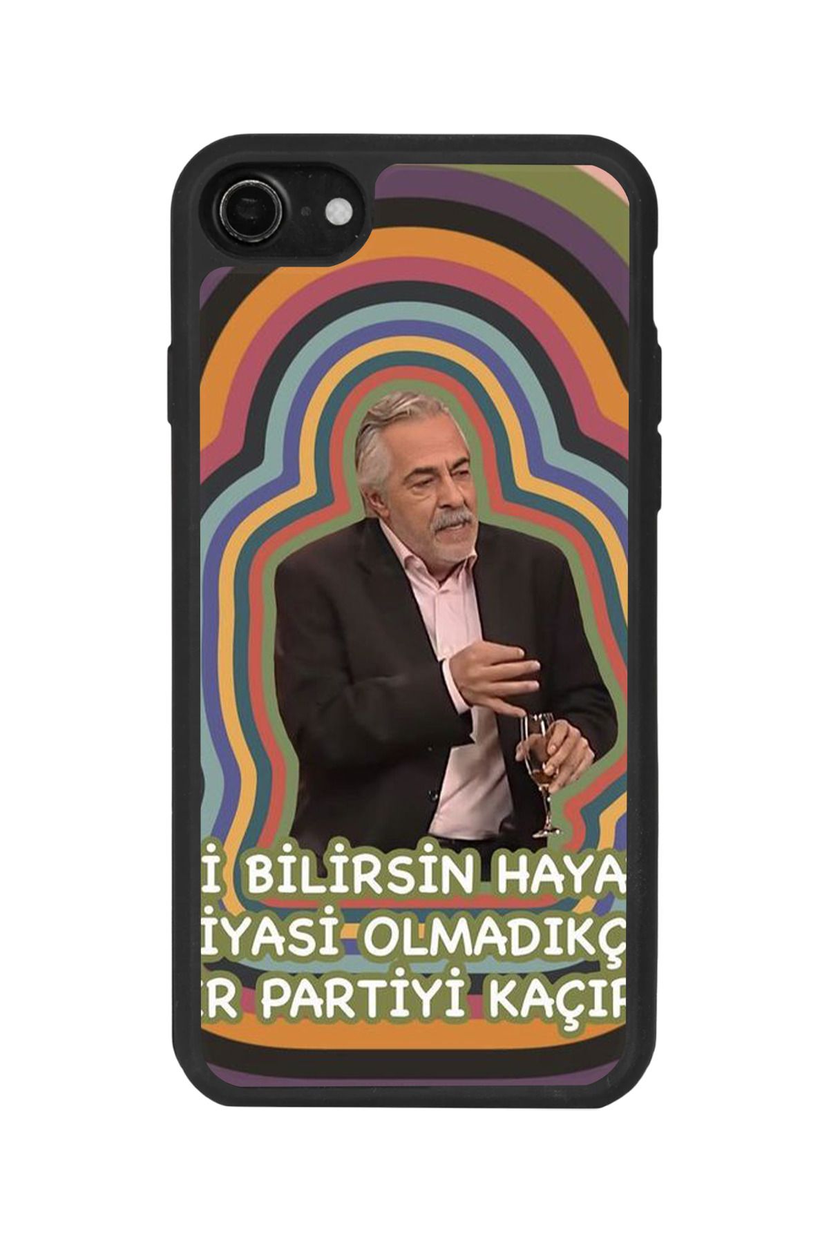 BGAKSESUAR iPhone SE Uyumlu Mat Siyah Kılıf – Yumuşak Silikon, Koruyucu, Şok Emici Kapak