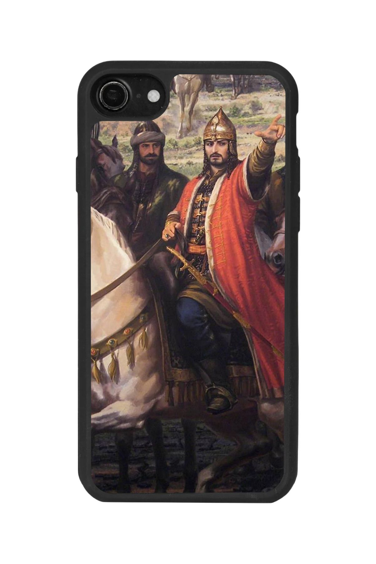 BGAKSESUAR iPhone SE Uyumlu Mat Siyah Kılıf – Yumuşak Silikon, Koruyucu, Şok Emici Kapak