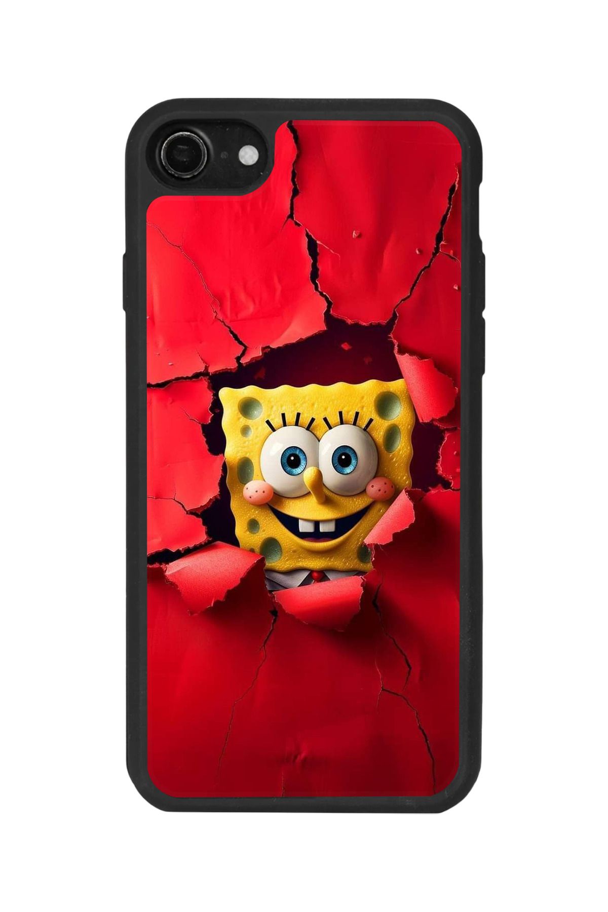 BGAKSESUAR iPhone SE Uyumlu Mat Siyah Kılıf – Yumuşak Silikon, Koruyucu, Şok Emici Kapak