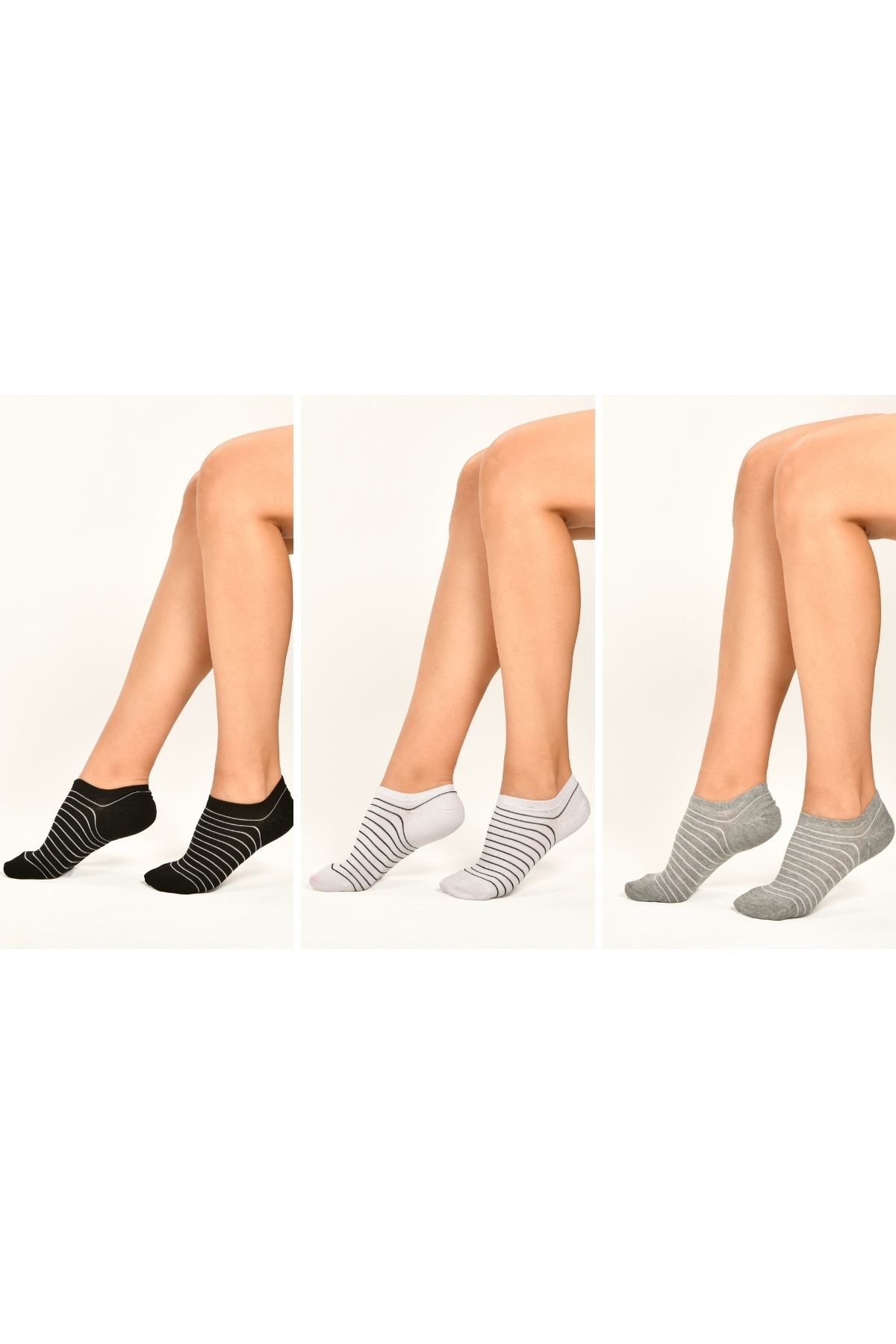 Dore Orijinal 3 Çift Bambu Ultra Comfort Terletmeyen Yumuşak Lastiksiz Dikişsiz Premium Kısa Patik Çorap