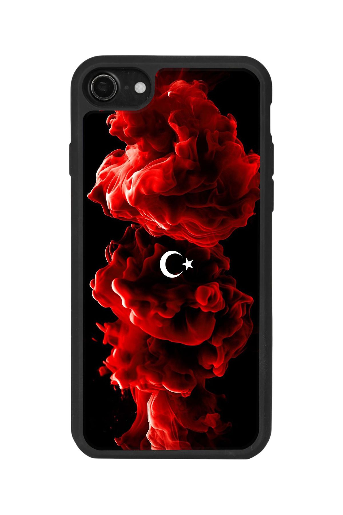 BGAKSESUAR iPhone SE Uyumlu Mat Siyah Kılıf – Yumuşak Silikon, Koruyucu, Şok Emici Kapak