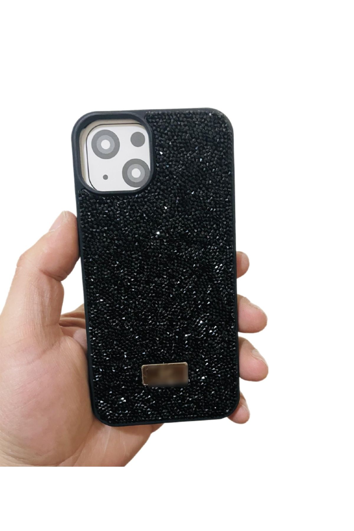 TG CASE STORE İPhone 13 - 14 Uyumlu Taşlı Telefon Kılıfı Siyah