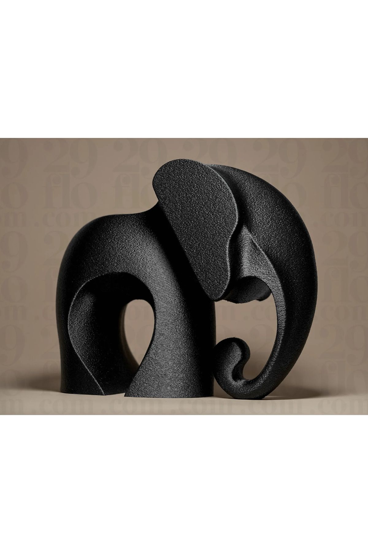 WaveOra Noir Fil – Modern Minimal Fil Heykeli