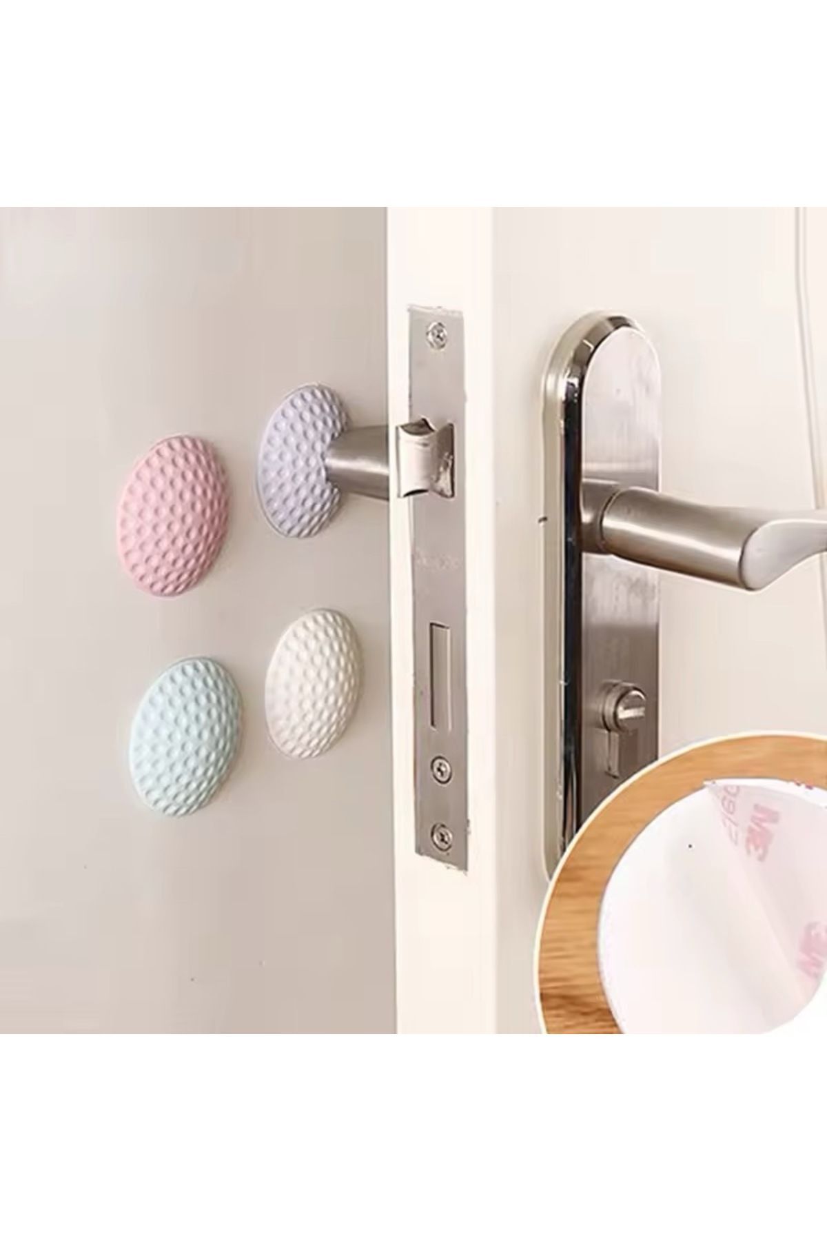 zeixpow 1 Adet Yeni Nesil Çok Amaçlı Silikon Kapı Duvar Koruyucu Tampon