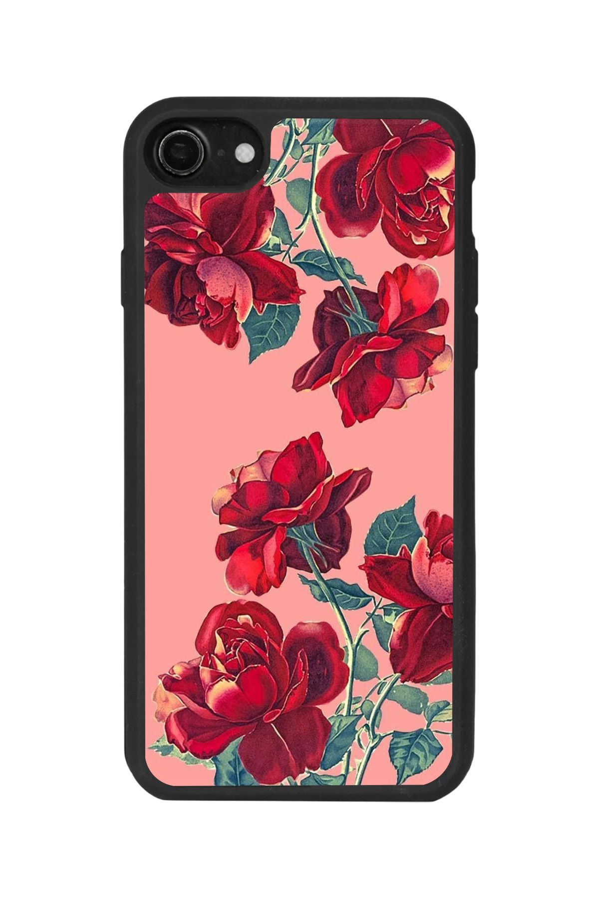 BGAKSESUAR iPhone 7 Uyumlu Mat Siyah Kılıf – Yumuşak Silikon, Koruyucu, Şok Emici Kapak