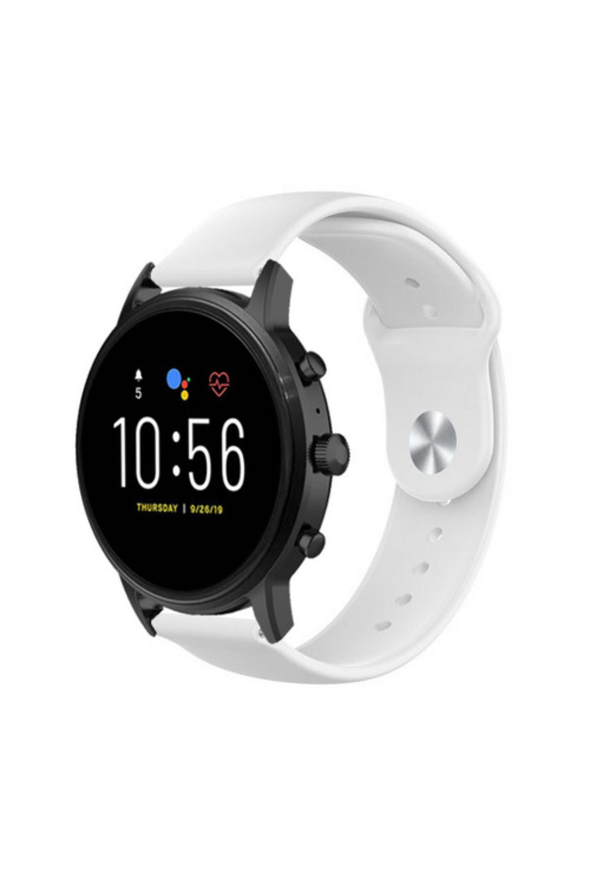 bbtech Fossil Gen 5 Carlyle / HR 22mm Standart Silikon Kordon Klasik Kayış Esnek 22 mm Band