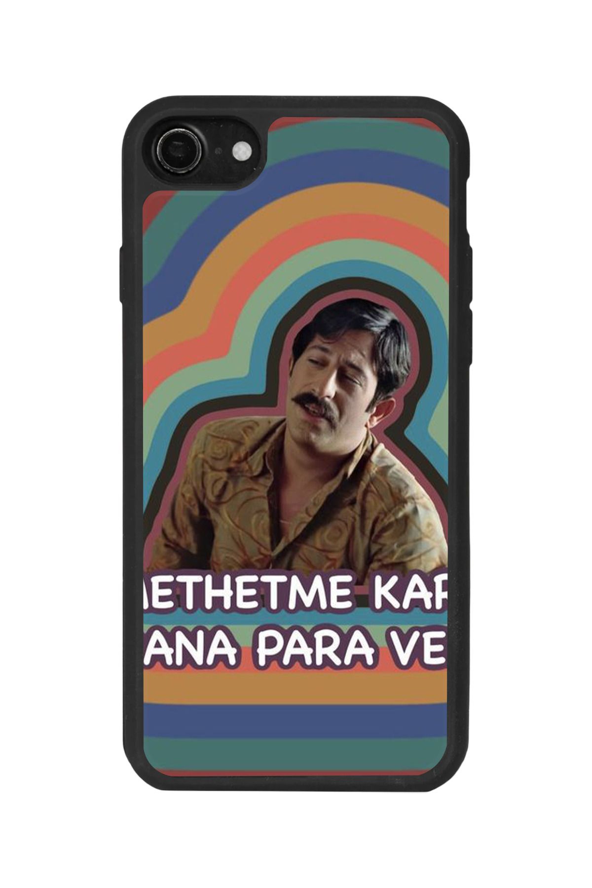 BGAKSESUAR iPhone 8 Uyumlu Mat Siyah Kılıf – Yumuşak Silikon, Koruyucu, Şok Emici Kapak