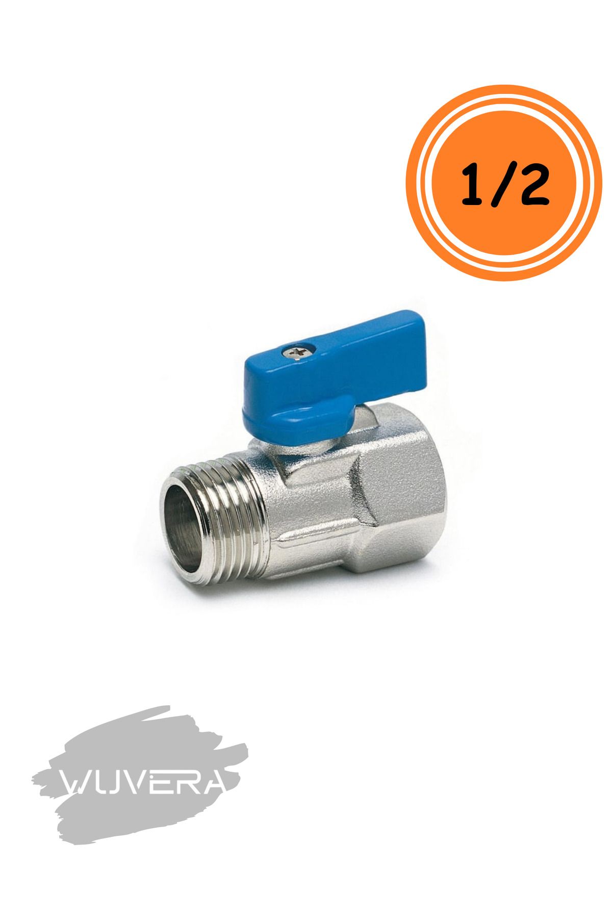 WUVERA 1/2” Mini Küresel Vana – %100 Pirinç Gövde, Kompakt Tasarım & Sızdırmaz Performans