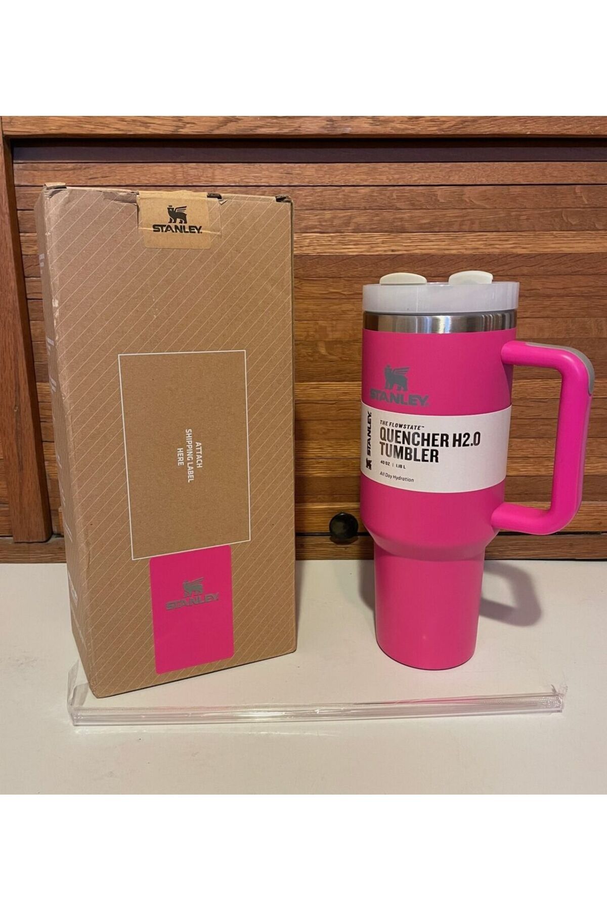 TERMOS Quencher Pipetli Termos Bardak 1.18 Lt stenley