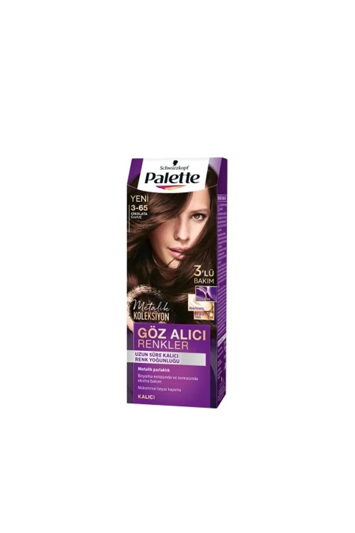 Palette Göz Alıcı Renkler 3-65 Çikolata Kahve Yeni