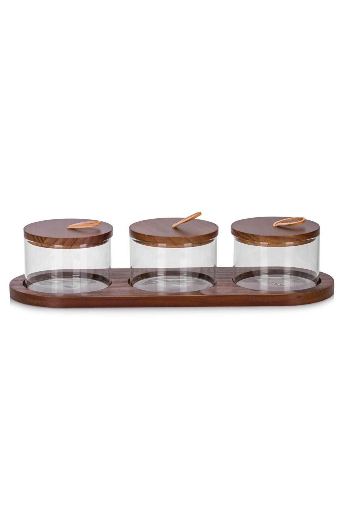 LC Waikiki-Brown Wooden Storage Container Set of 3 (S5) 6