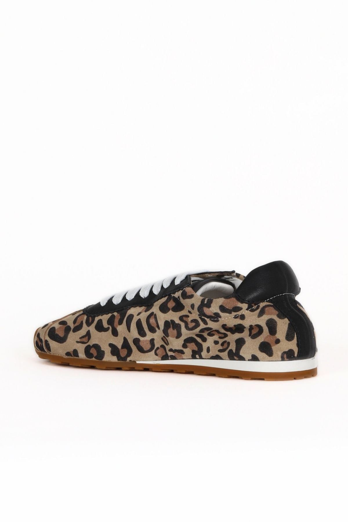 Bueno Shoes-Leopard Suede Women's Sports Shoes 16Wa8220 4