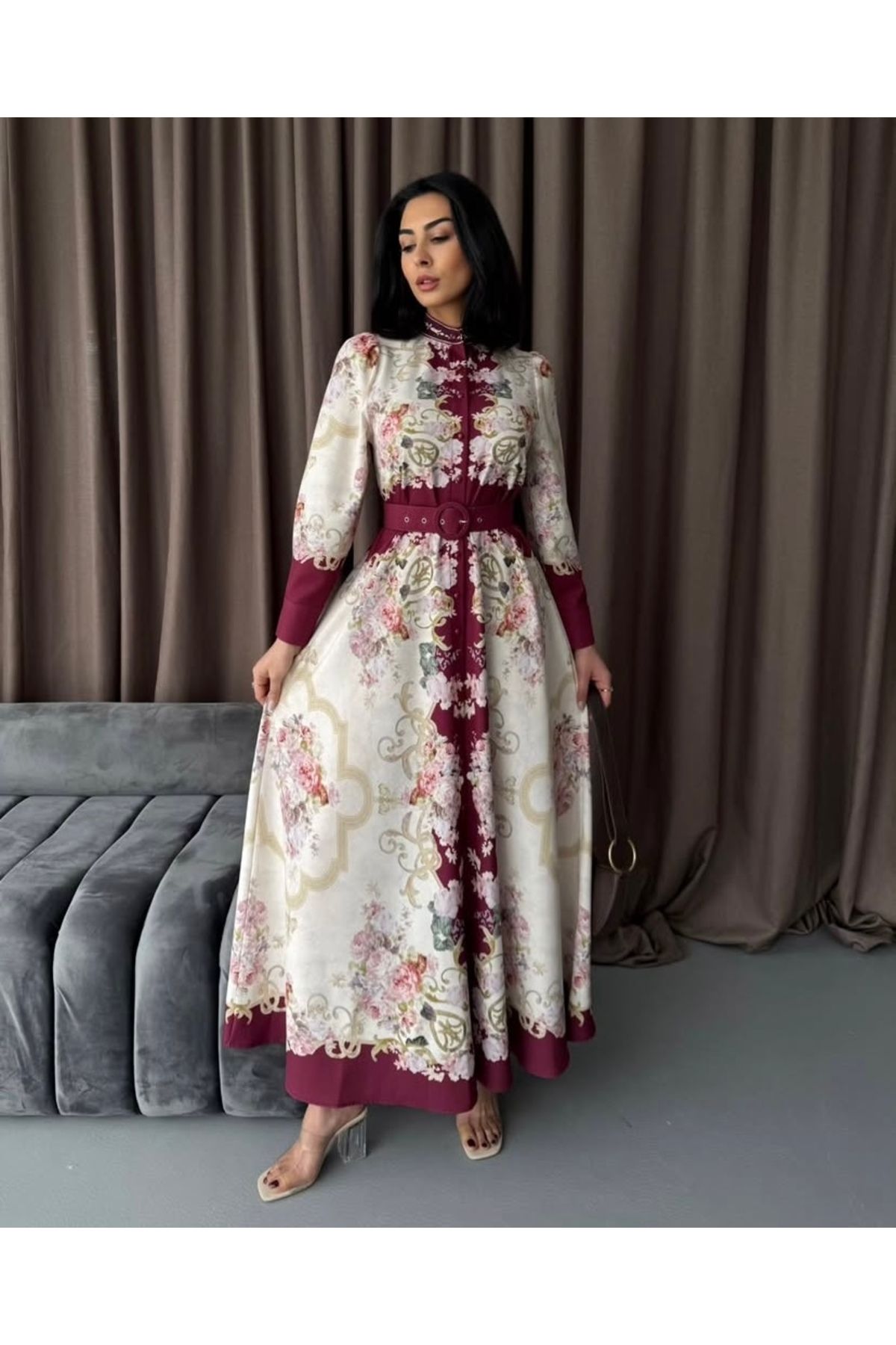 ABAYA Dijital Baskı Elbise
