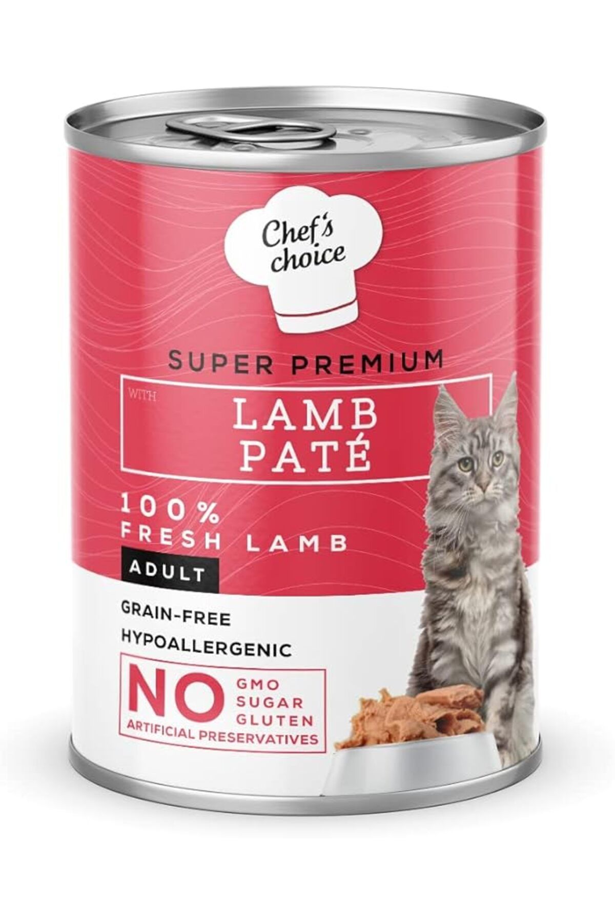 Furlo Chef's Choice Yetişkin Kediler İçin, Tahılsız, Hipoalerjenik, Kuzu Etli Ezme, 400 g x 12 Adet