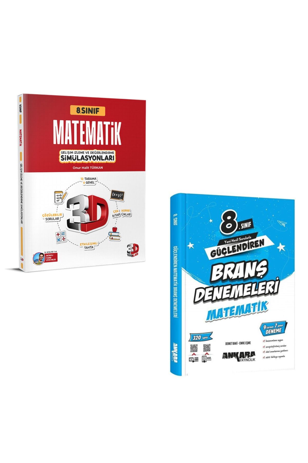 Marsis Yayınları 2025 3D Yayınları 8. Sınıf Matematik Simülasyon ve Ankara 8 Matematik Branş Denemeleri