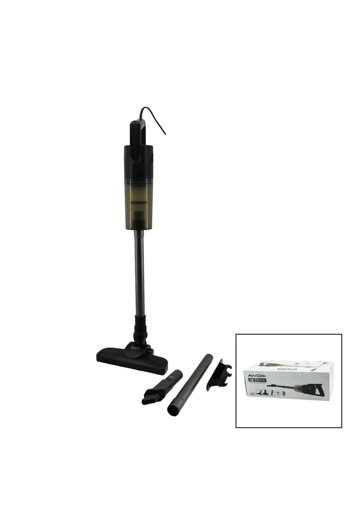 Nemere Awox Neto Vc-10 Gri Metal Saplı Dik Elektrikli Süpürge 500w 5mt Kablosap=75+35=110cmhepa Filtre