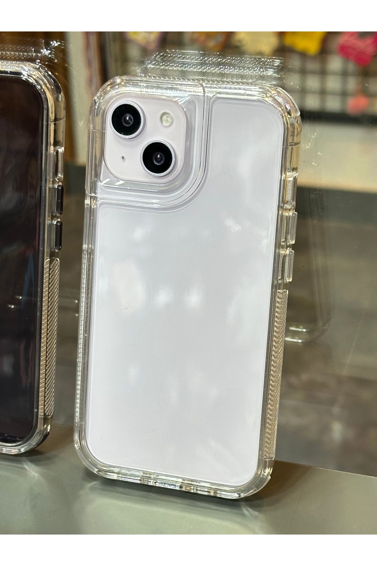 BURKİNA İphone 15 uyumlu Space Collection 2in1 PC+TPU Material Military Drop Tested Tank Color Case