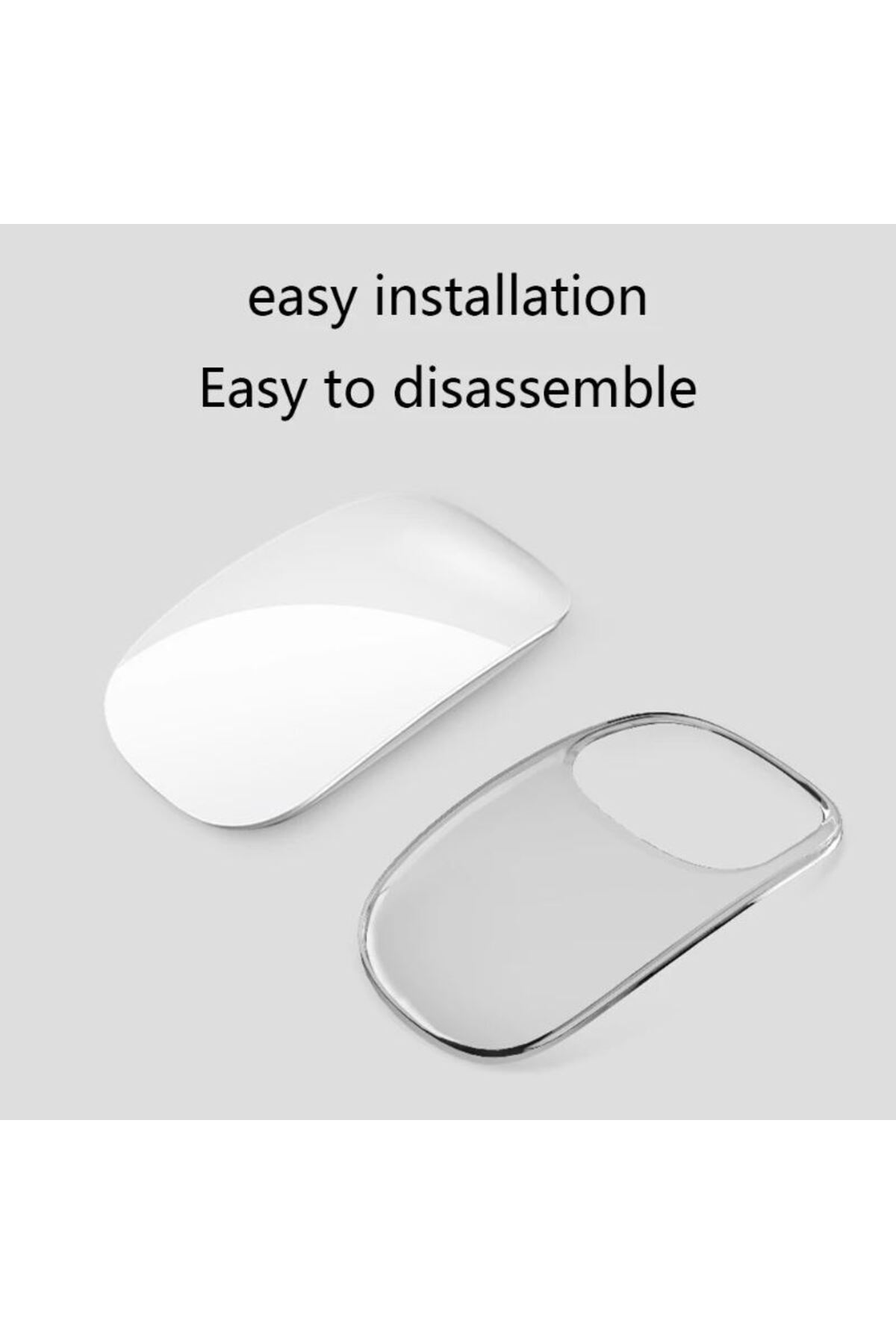 REDz Accessories-Case for Apple Magic Mouse, Silicone, Transparent 4