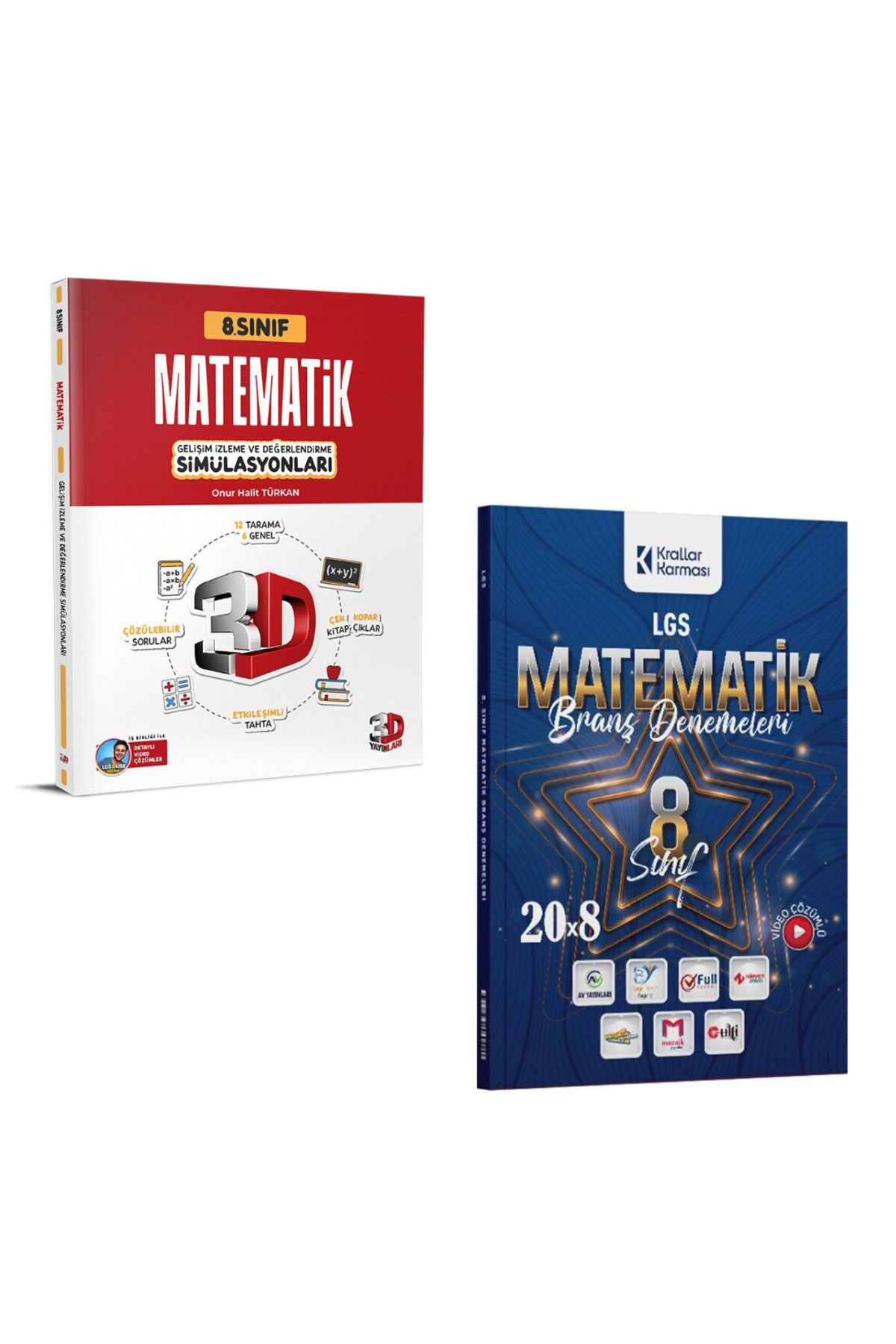 Marsis Yayınları 2025 LGS 3D Matematik Simülasyon ve Krallar Karması 8 Matematik Denemeleri