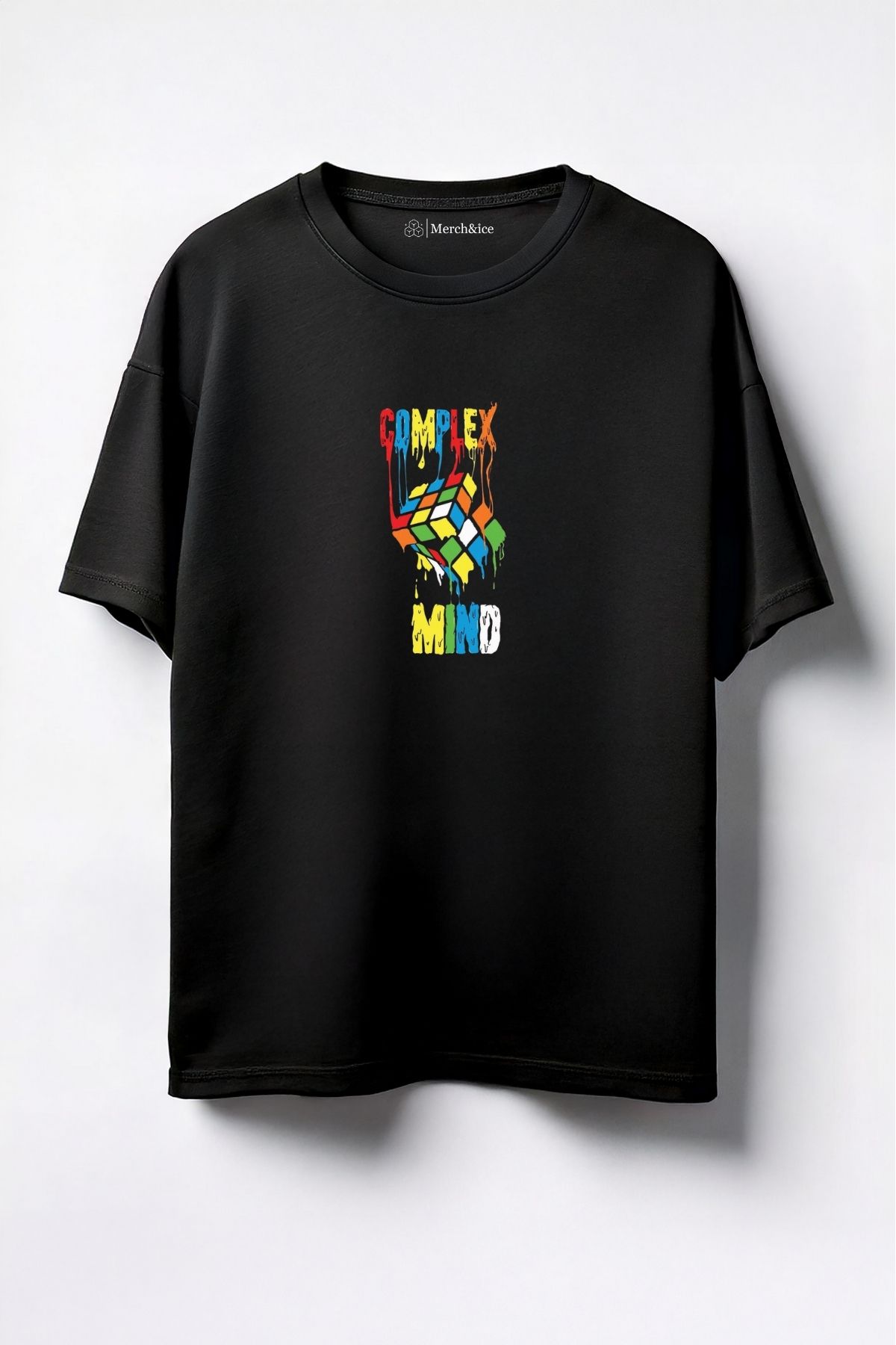 Merch&ice Complex Mind Baskılı Unisex Oversize T-Shirt