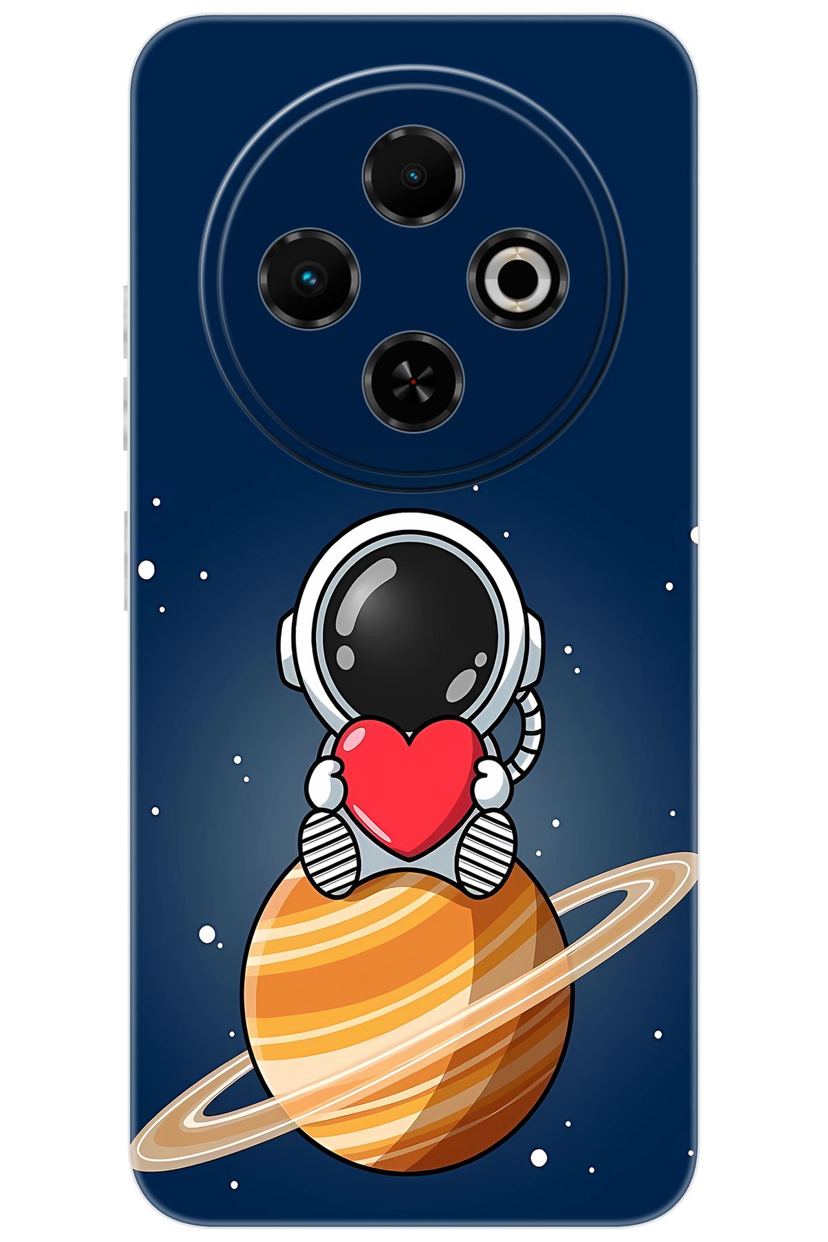 TECNO Spark 30C (KL5/KL5n) Uyumlu Kılıf Desen Baskılı Silikon Astronot STK:697 CP-5ZQwP2L