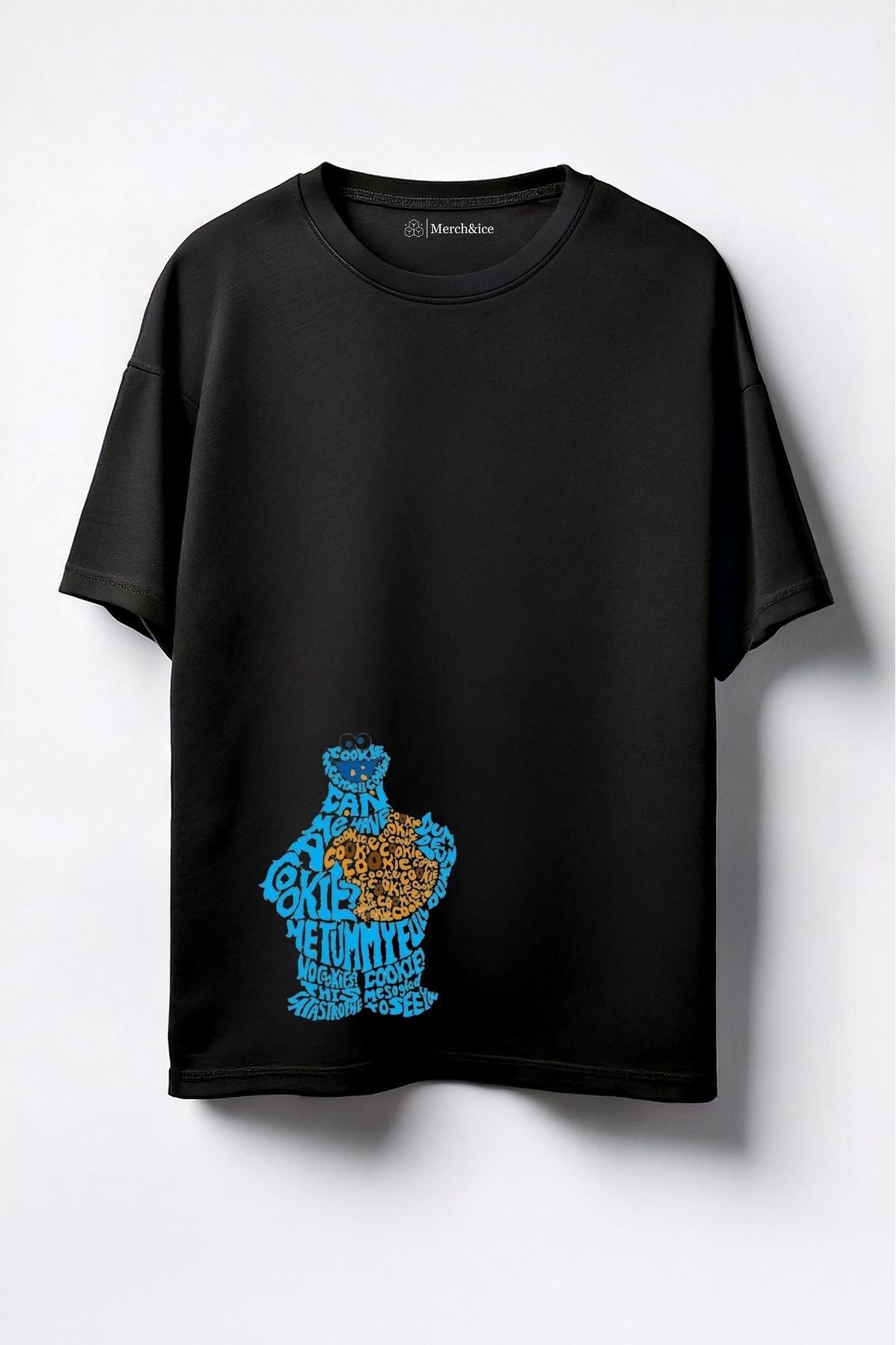 Merch&ice Kurabiye Adam Baskılı Unisex Oversize T-Shirt