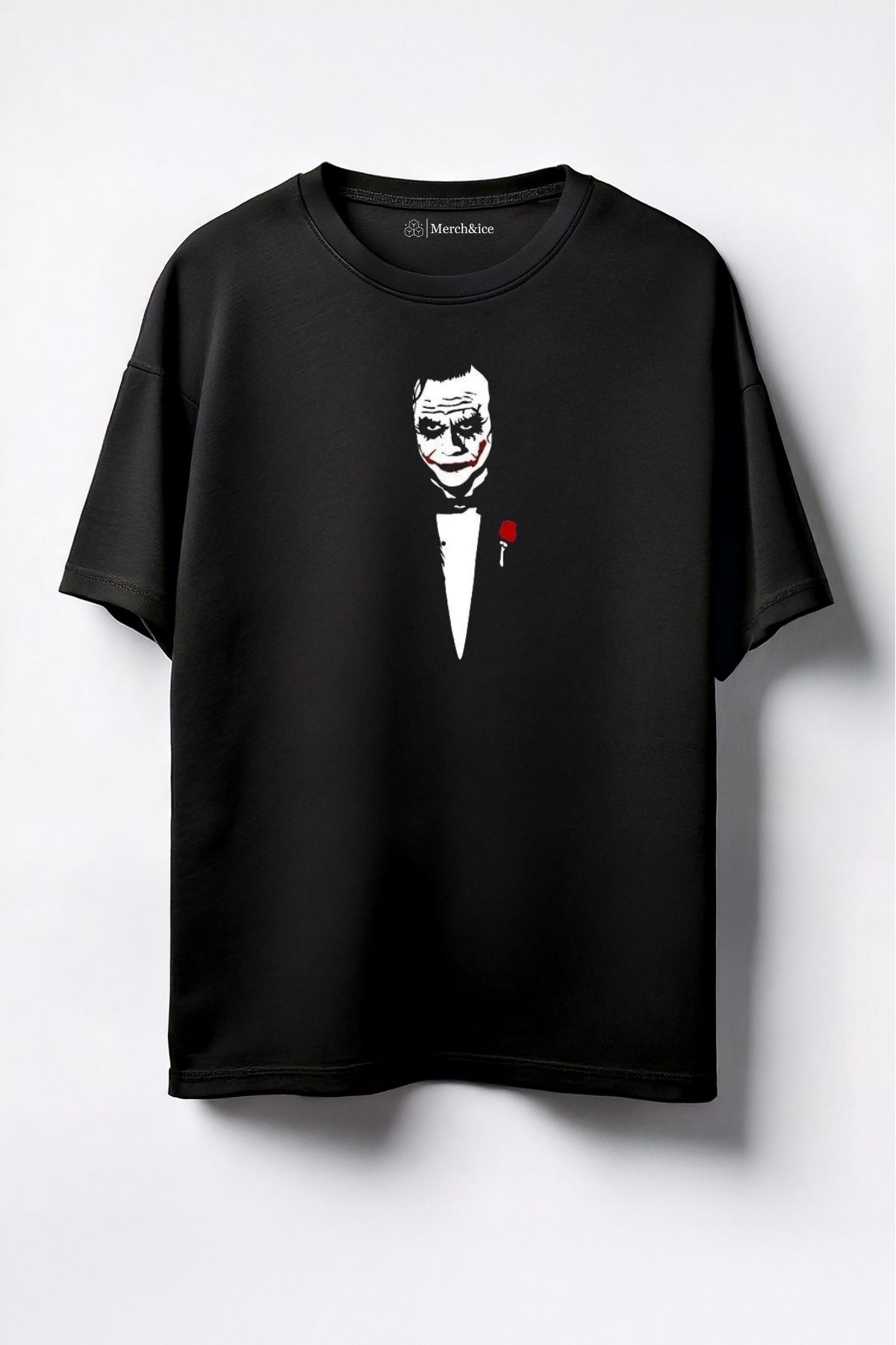 Merch&ice Saklı Joker Baskılı Unisex Oversize T-Shirt