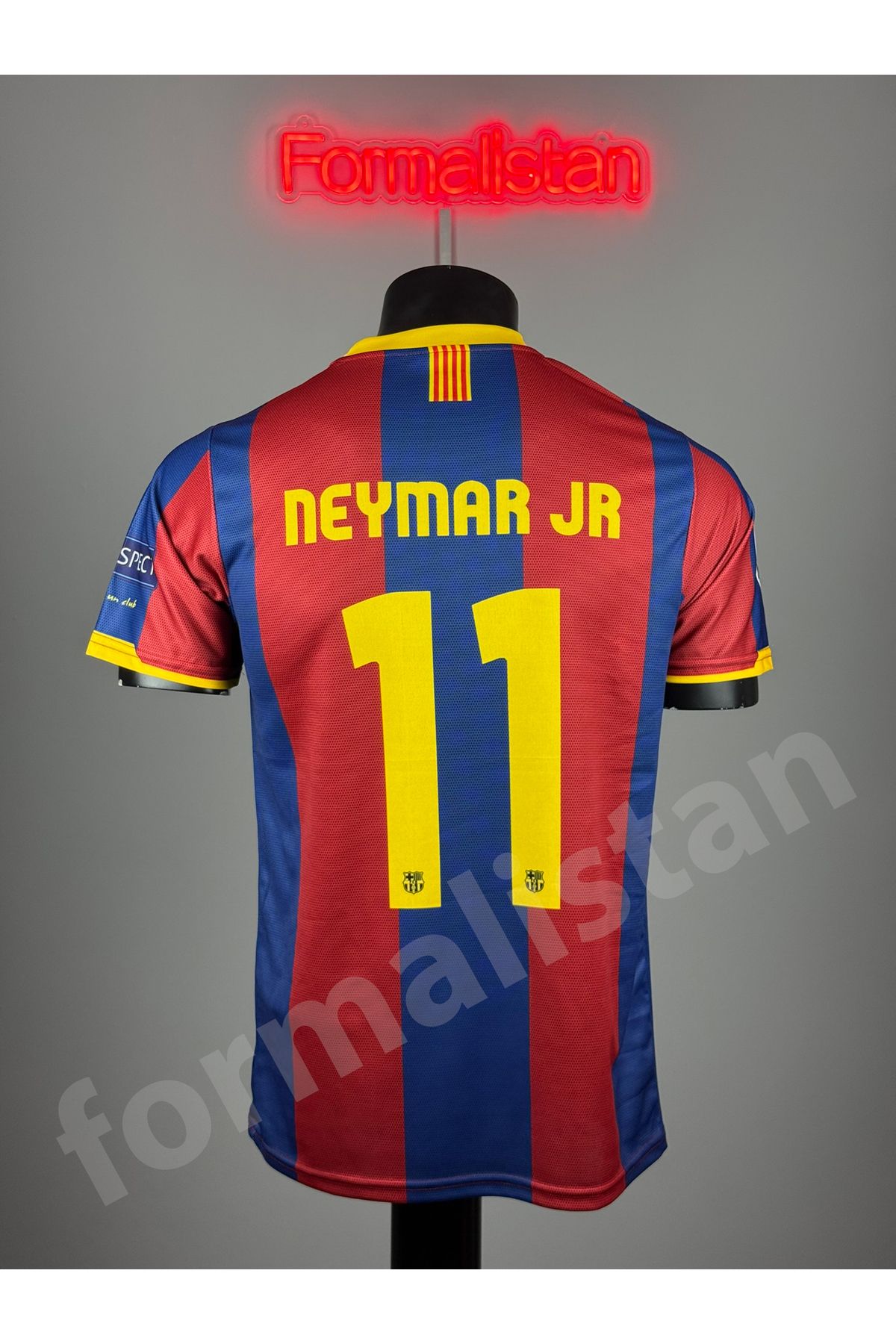 Quaxram Barcêlona Neymar Jr 2011 Futbol Forması - Bordo Mavi1