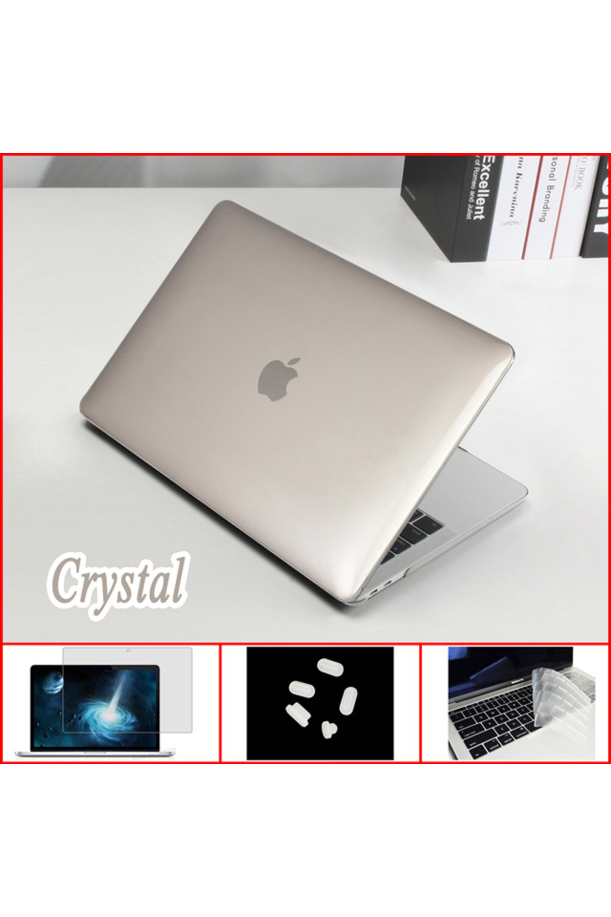 REDz Accessories-Protective Case, Compatible with Macbook 14.2" Pro, Ultra-Slim, Gray 3