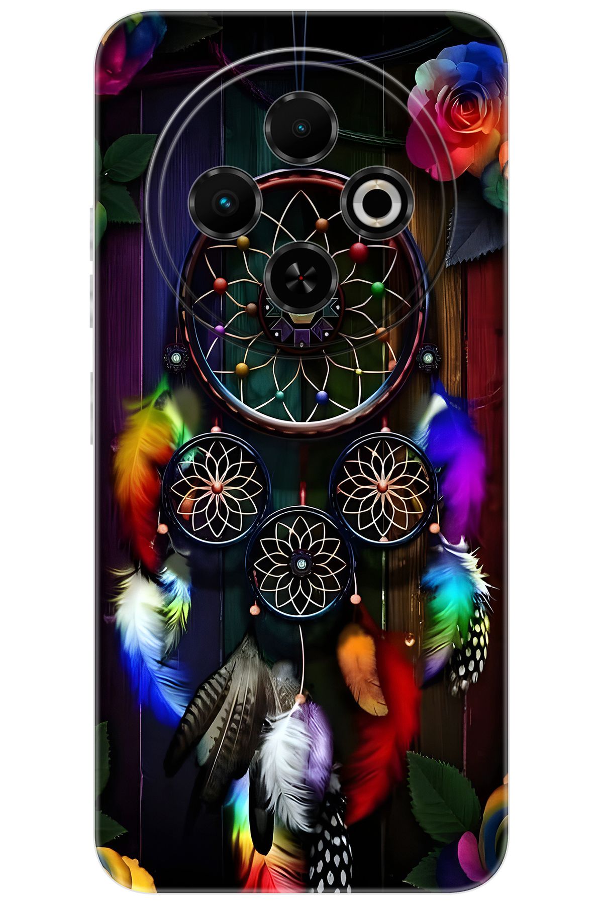 TECNO Spark 30C (KL5/KL5n) Uyumlu Kılıf Desen Baskılı Silikon Düş Kapanı STK:704 CP-rjOL7aT