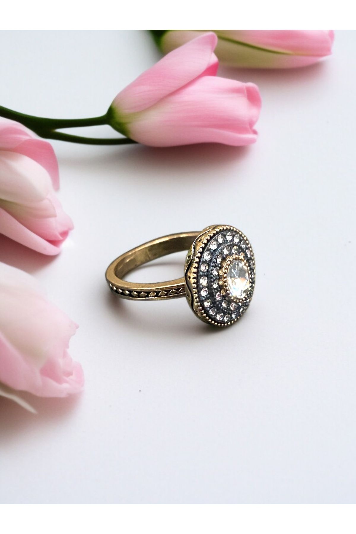 FAYRA ACCESSORIES Zirkon Taşlı Oval Yüzük