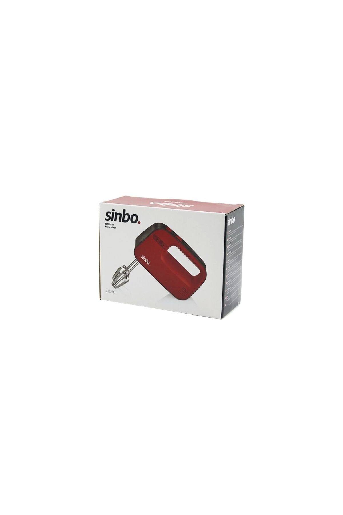 Nemere Sinbo Smx-2747 Bordoel Mikseri Çelik Çiftçırpma Aparatı 3 Kademe Hızçırpıcı Çıkartma Düğmeli - Sakla