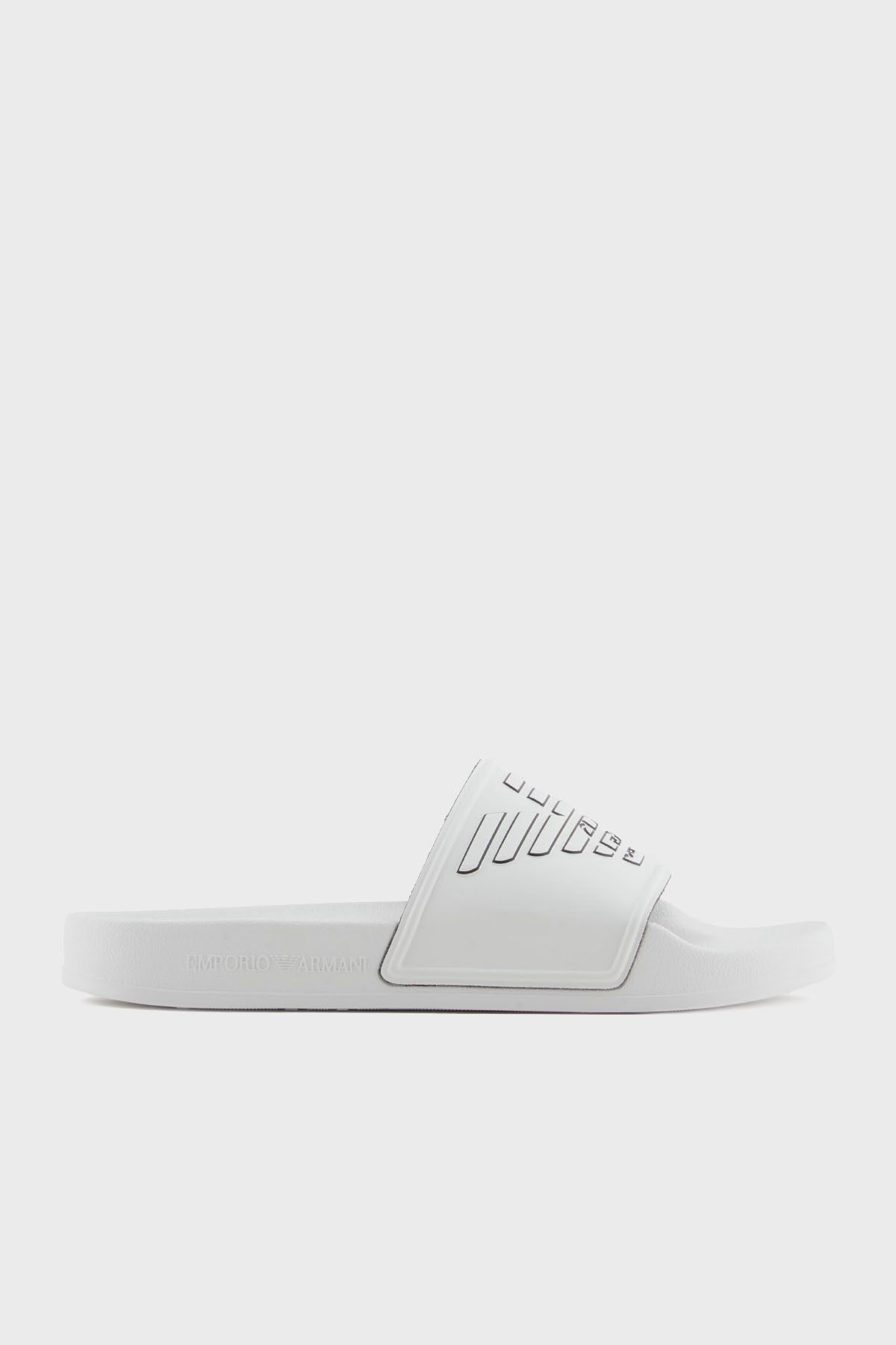 Emporio Armani Logolu Tek Bantlı Terlik Unisex TERLİK XVPS11 XR273 T680