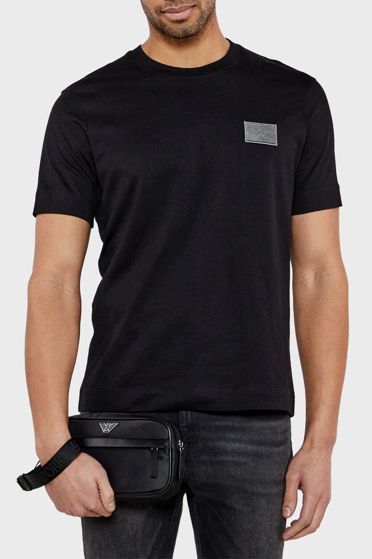 کیف دستی مردانه نگهدارنده قابل جابجایی با آرم EM001811 AF13454 UC001 Emporio Armani