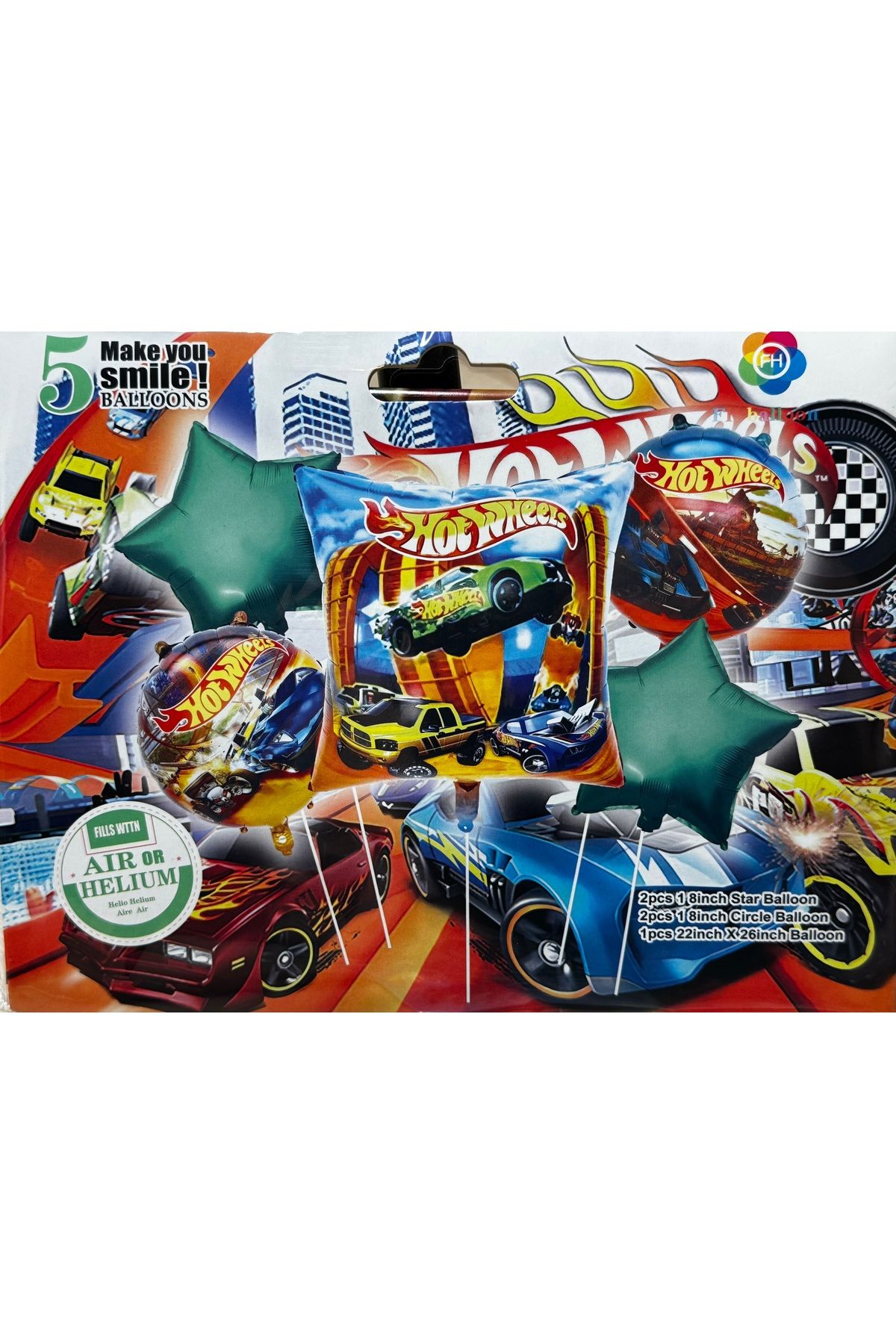 KATRİN Hot Wheels 5li Folyo balon