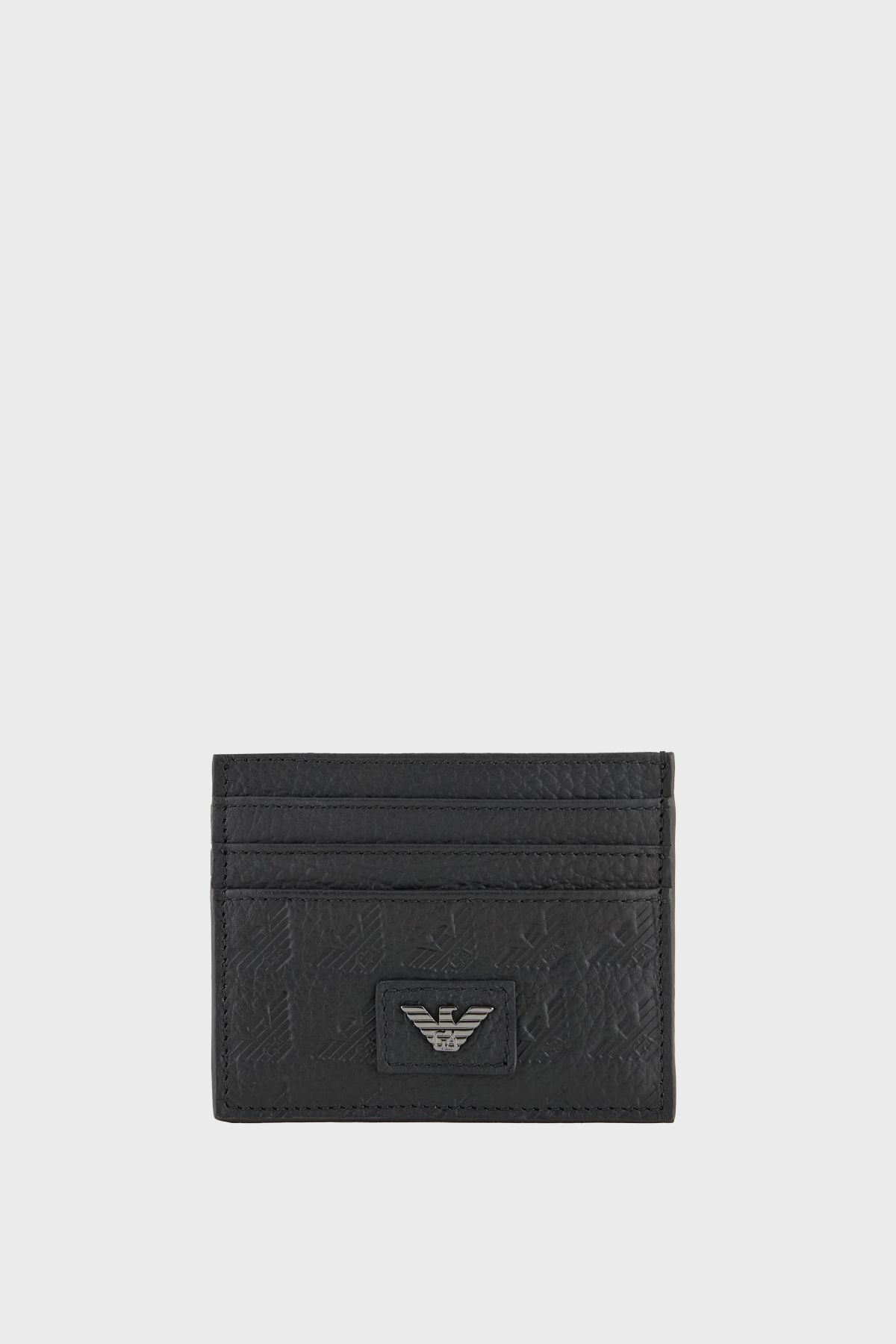 Emporio Armani Deri Kabartmalı Logo Baskılı Kartlık Erkek KARTLIK EM001740 AF14774 UC001