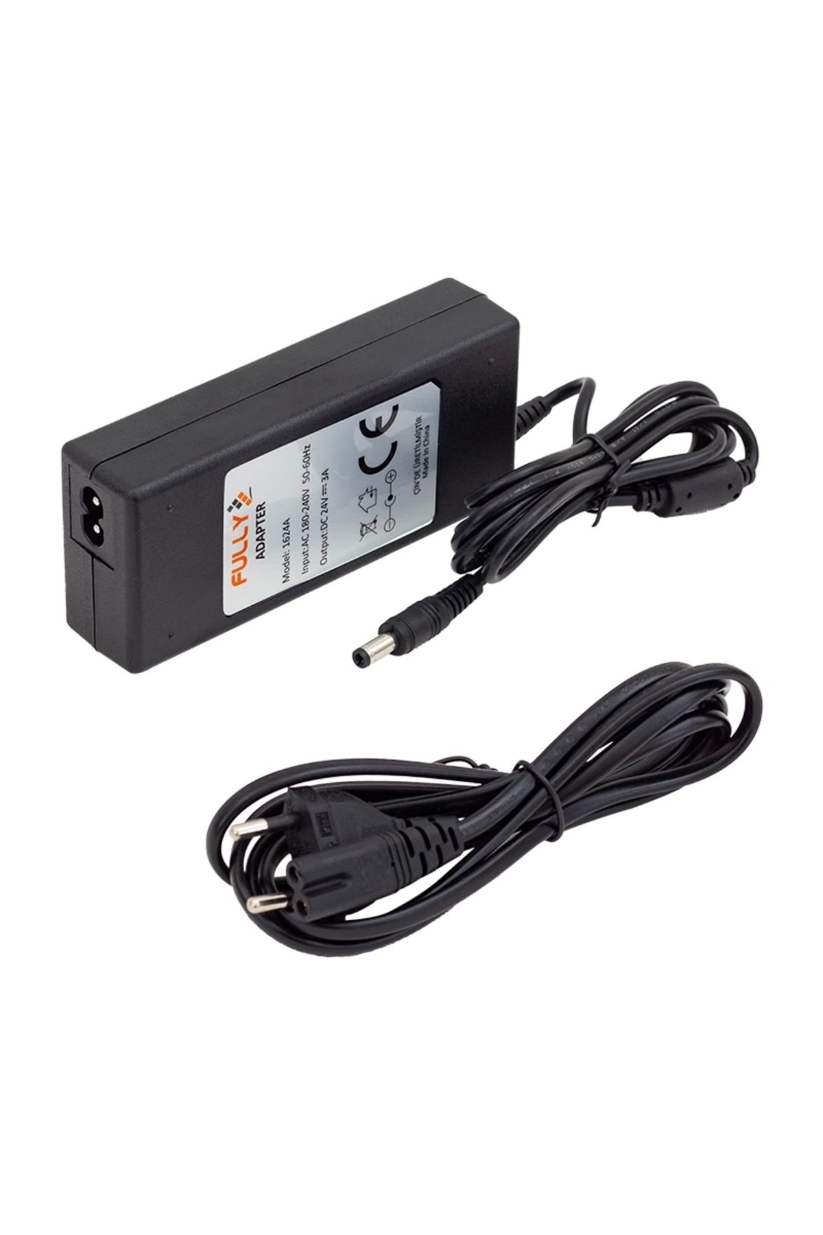 Nemere Fully O-1624a 24 Volt - 3 Amper Plastik Kasa Masaüstü Adaptör 5.5*2.5 Uç