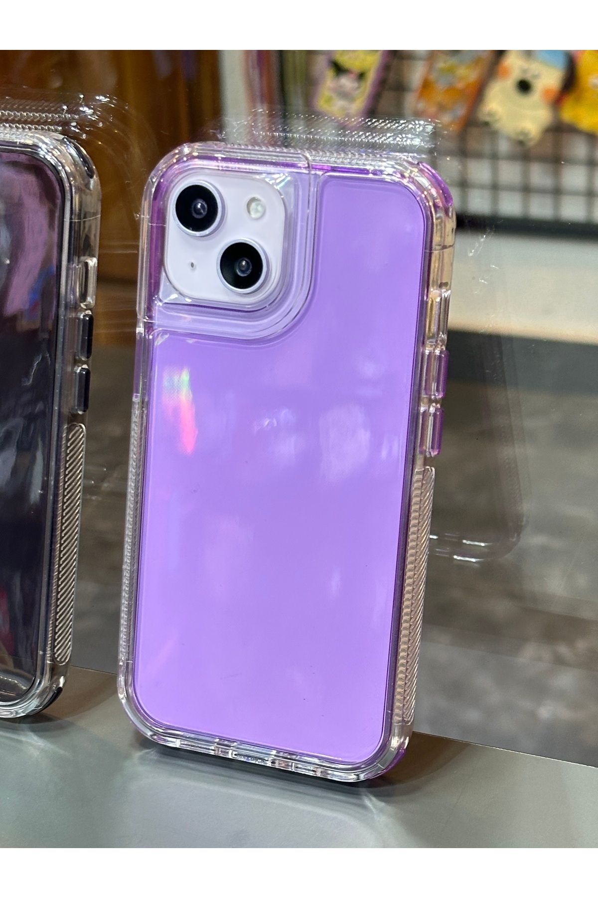 BURKİNA İphone 13 ve 14 uyumlu Space Collection 2in1 PC+TPU Material Military Drop Tested Tank Color Case