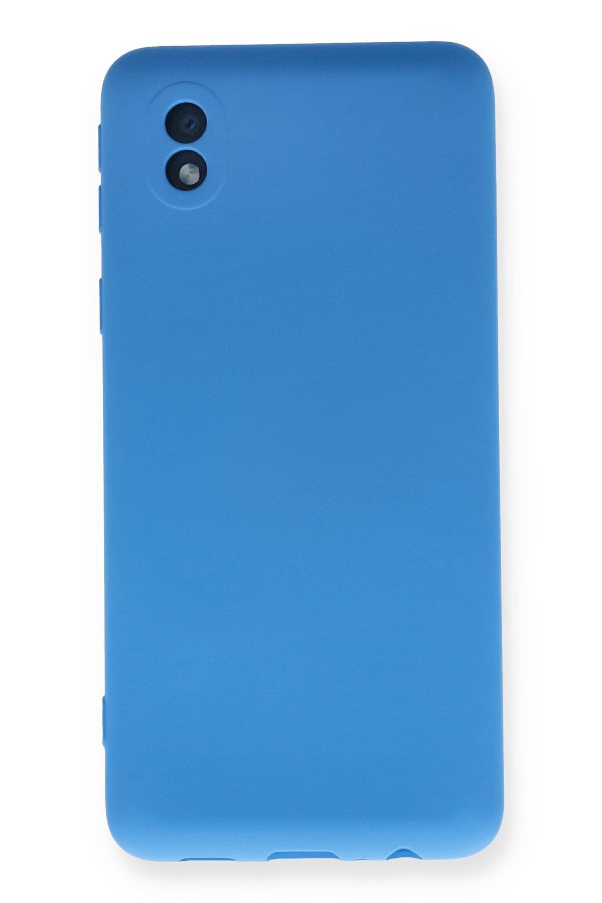 cepmoda Samsung Galaxy A01 Core Uyumlu Telefon Kılıfı - Lansman, iÇi Süet/Kadife, Soft - MAVİ