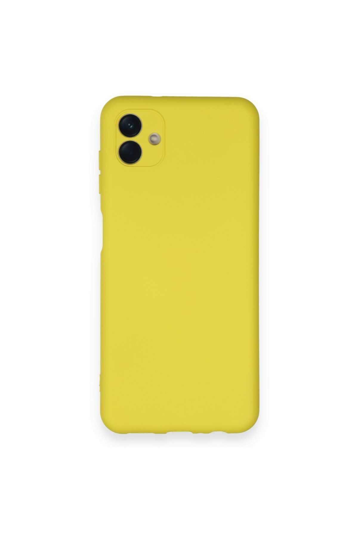 cepmoda Samsung Galaxy A04 - Cpmd içi kadife Soft-Nano Doku Kapak/Kılıf - SARI