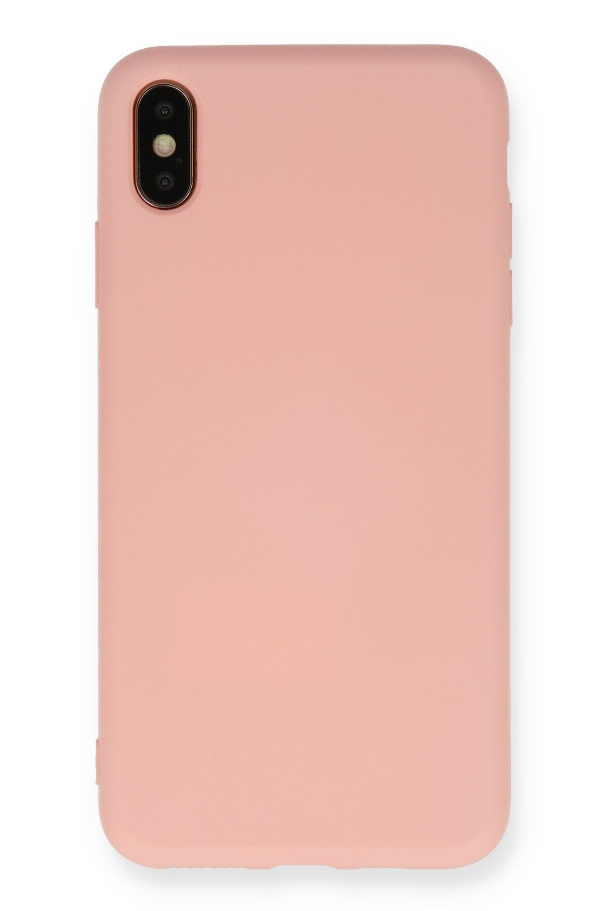 cepmoda iPhone X / XS Telefon Kılıfı - Lansman, iÇi Süet/Kadife, Soft v2 - PUDRA