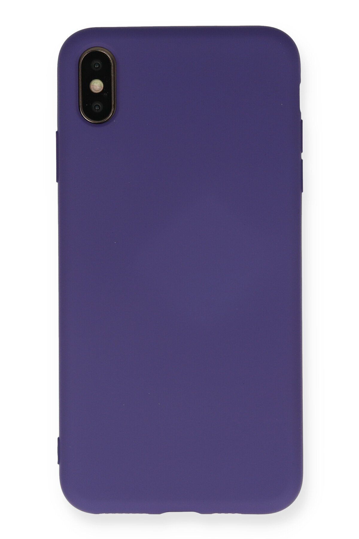 cepmoda iPhone X Telefon Kılıfı - Lansman, iÇi Süet/Kadife, Soft v2 - MOR