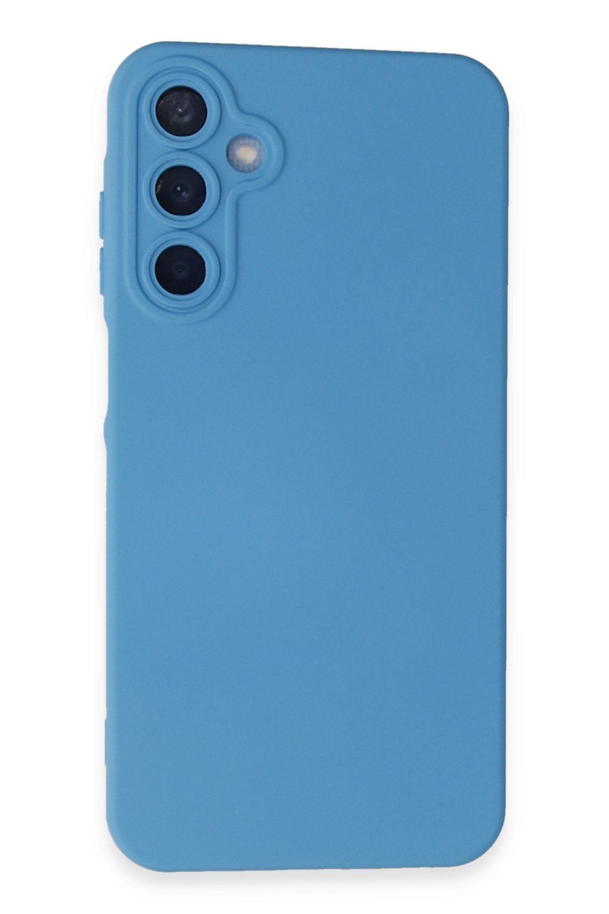 cepmoda Galaxy A05s Uyumlu Cpmd içi kadife Soft-Nano Doku Kapak/Kılıf - MAVİ