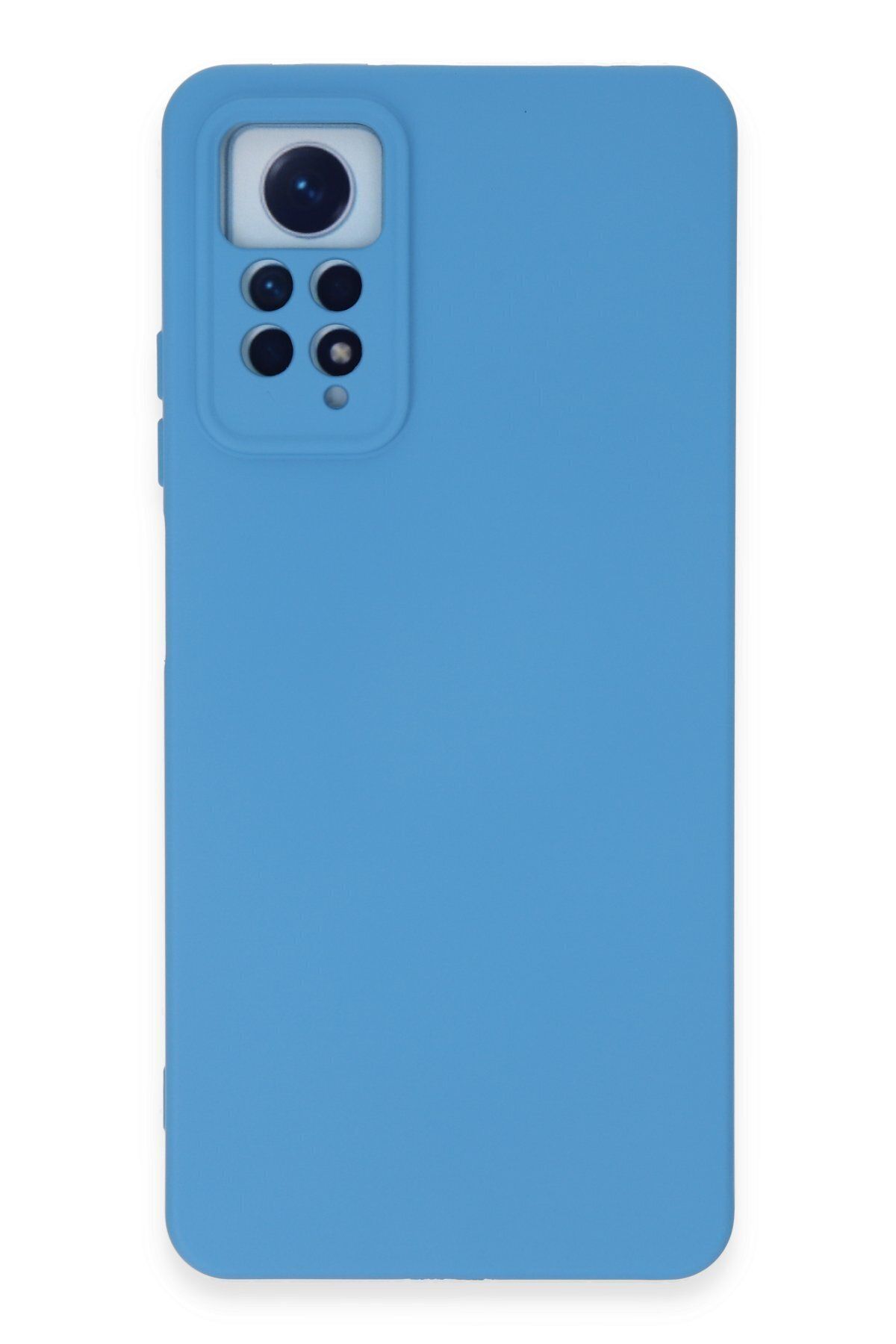 cepmoda Xiaomi Redmi Note 12 Pro 4G Uyumlu içi kadife Soft-Nano Doku Kapak/Kılıf - MAVİ