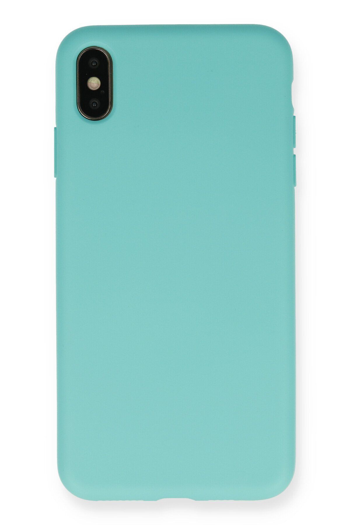 cepmoda iPhone XS Max Uyumlu Telefon Kılıfı - Lansman, iÇi Süet/Kadife, Soft - TURKUAZ